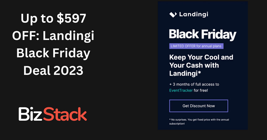 Up to $597 OFF: Landingi Black Friday Deal 2023