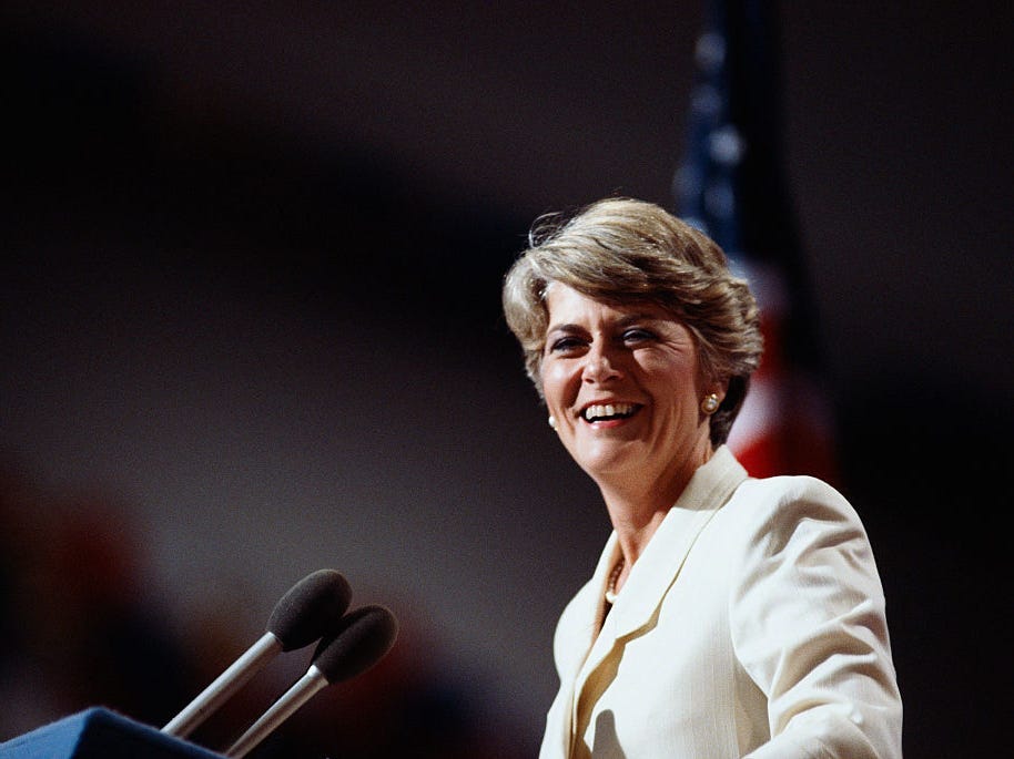 Ferraro accepting her nomination in 1984.