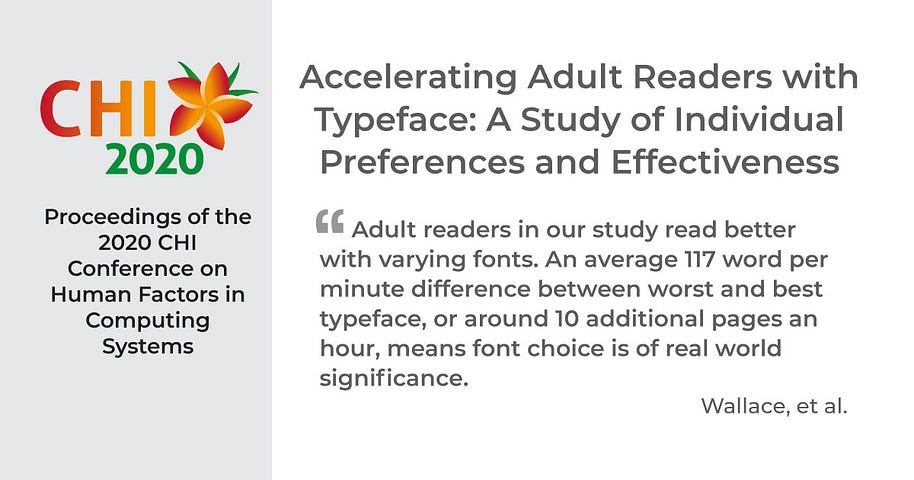 Accelerating Adult Readers with Typeface