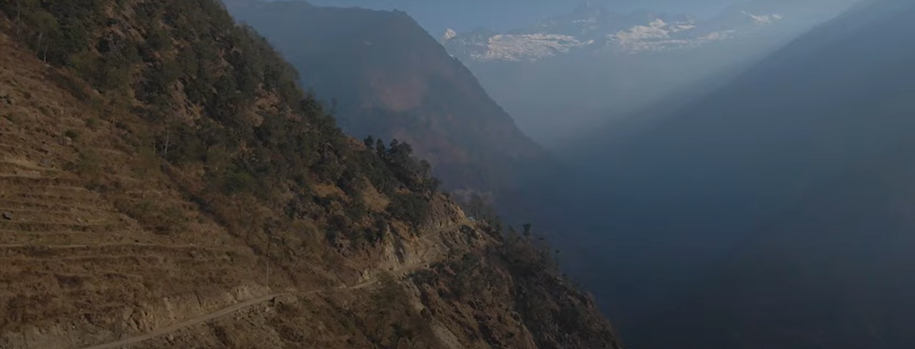 Landscape view of Bigu village with Kailash Parbat Mountain (Gopen Rai)