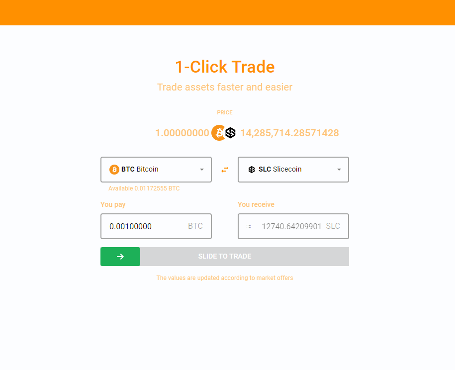One Click Trading mode