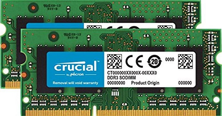 Crucial 8GB (2 x 4 GB) DDR3 SDRAM Memory Module