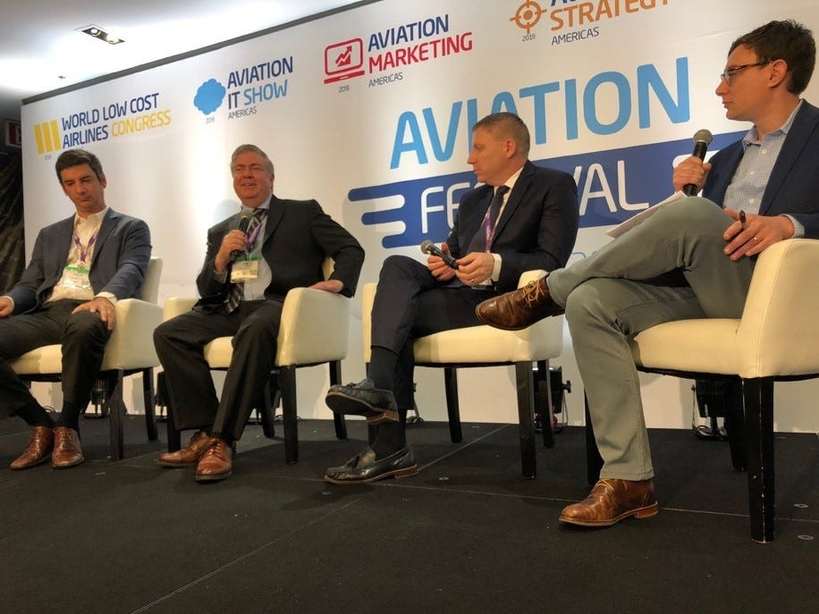 “I’m so glad no one on this panel said: ‘We’re a technology company that happens to fly airplanes.’ Being an airline is hard
