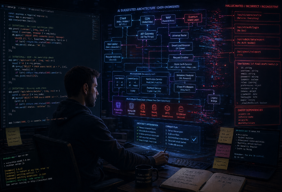 What Claude Gets Wrong When You’re Building Deliberately Vulnerable Apps.