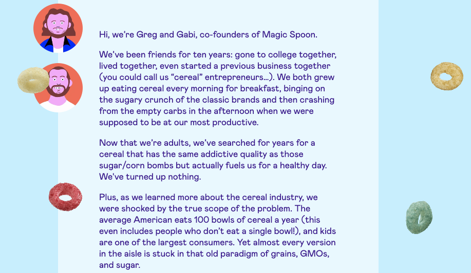 Cofounders’ statement from Magic Spoon