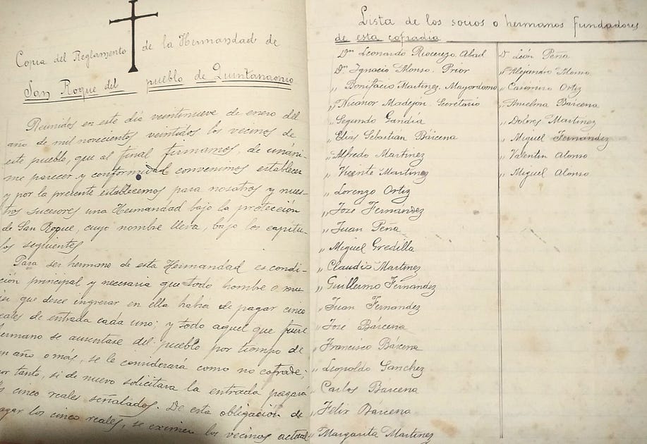 Documentos de la cofradía de S.R. publicados. | Imágenes: Pueblos De Las Caderechas.