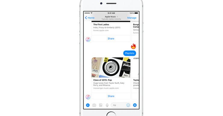 Facebook apple music bot 1