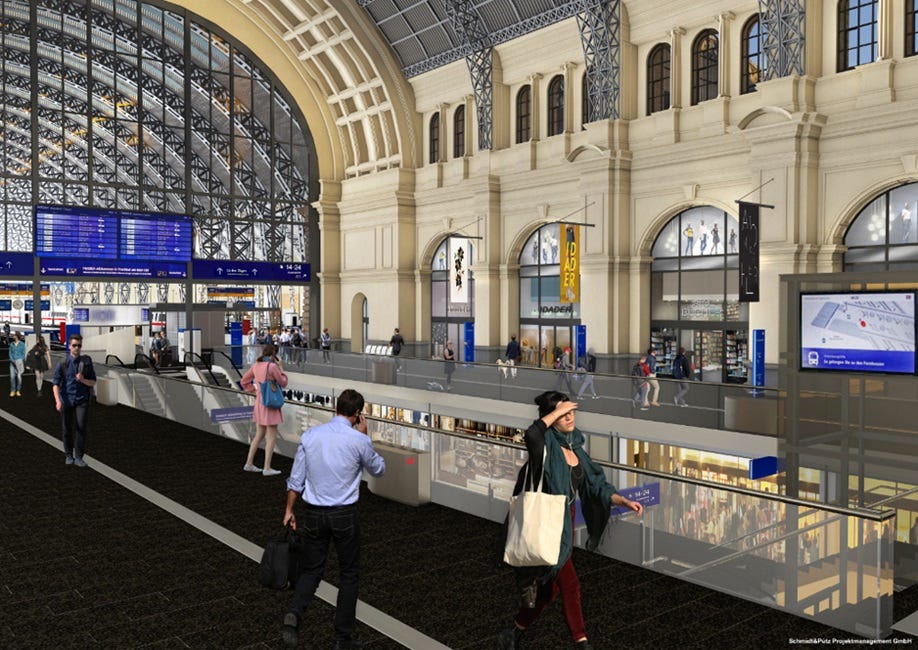More open, brighter, friendlier: Deutsche Bahn is modernizing the main station in Frankfurt