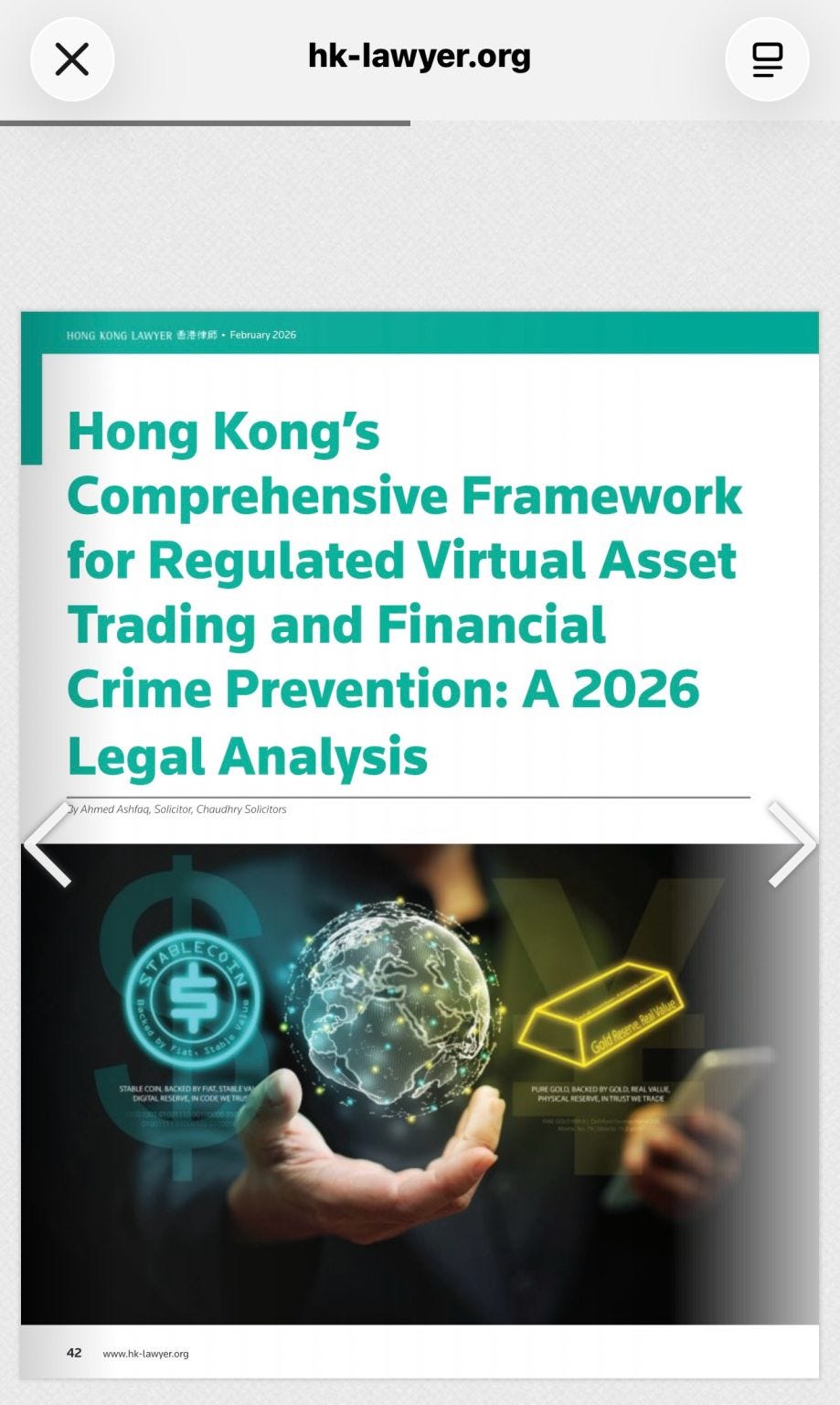 #hongkonglawyer #virtualassets #financialregulation #aml #fintech #web3 #hongkonglaw #legalanalysis…