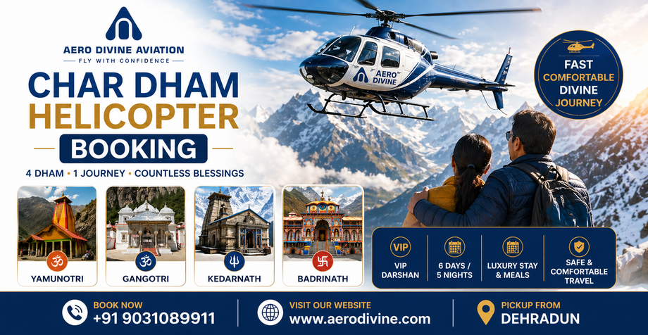 Char Dham Yatra by Helicopter — Reach Char Dham Faster from Dehradun