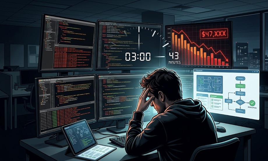 The 3 AM Production Incident That Cost Us $47K in 43 Minutes — And the Playbook That Would Have…