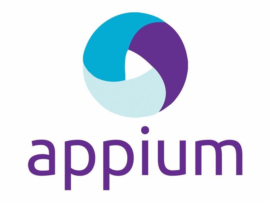 Appium logo in Purple and Blue