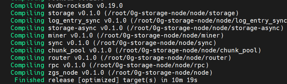 0G Labs Storgae Node