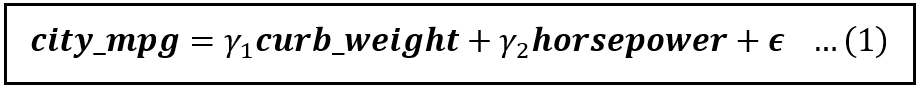 A linear model of fuel efficiency