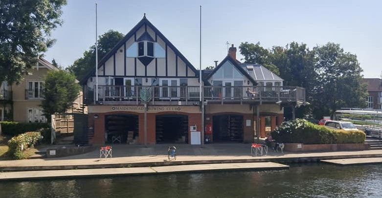 Maidenhead Rowing Club boathouse in England