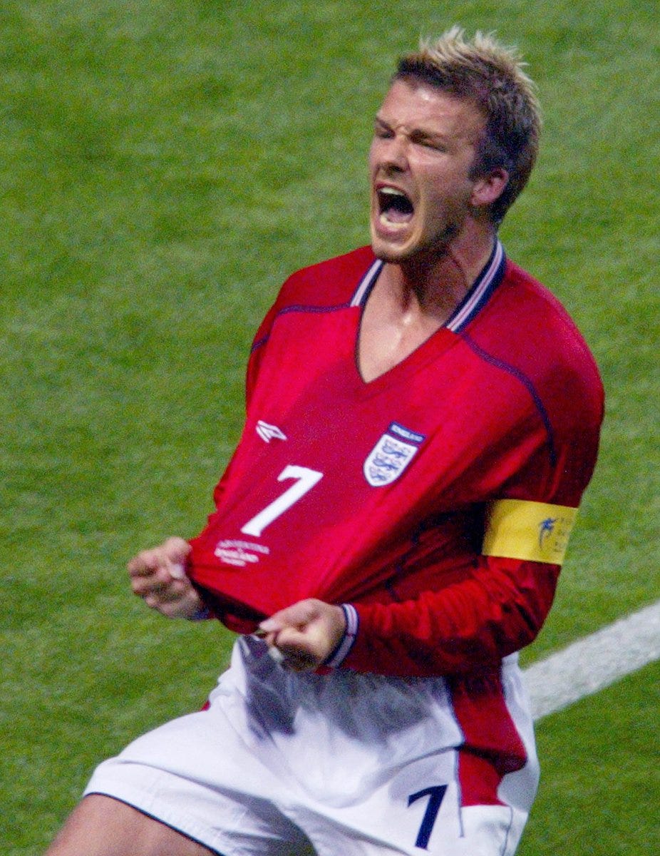 Beckham’s was both a national and personal retribution
