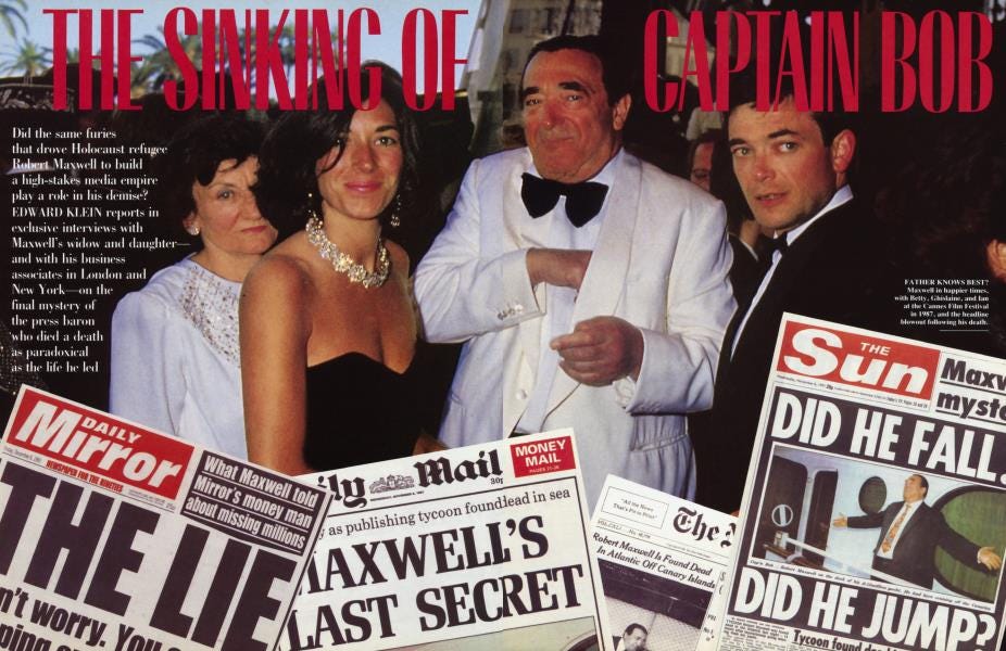 Threading the Needle: From JFK to Epstein via Robert Maxwell