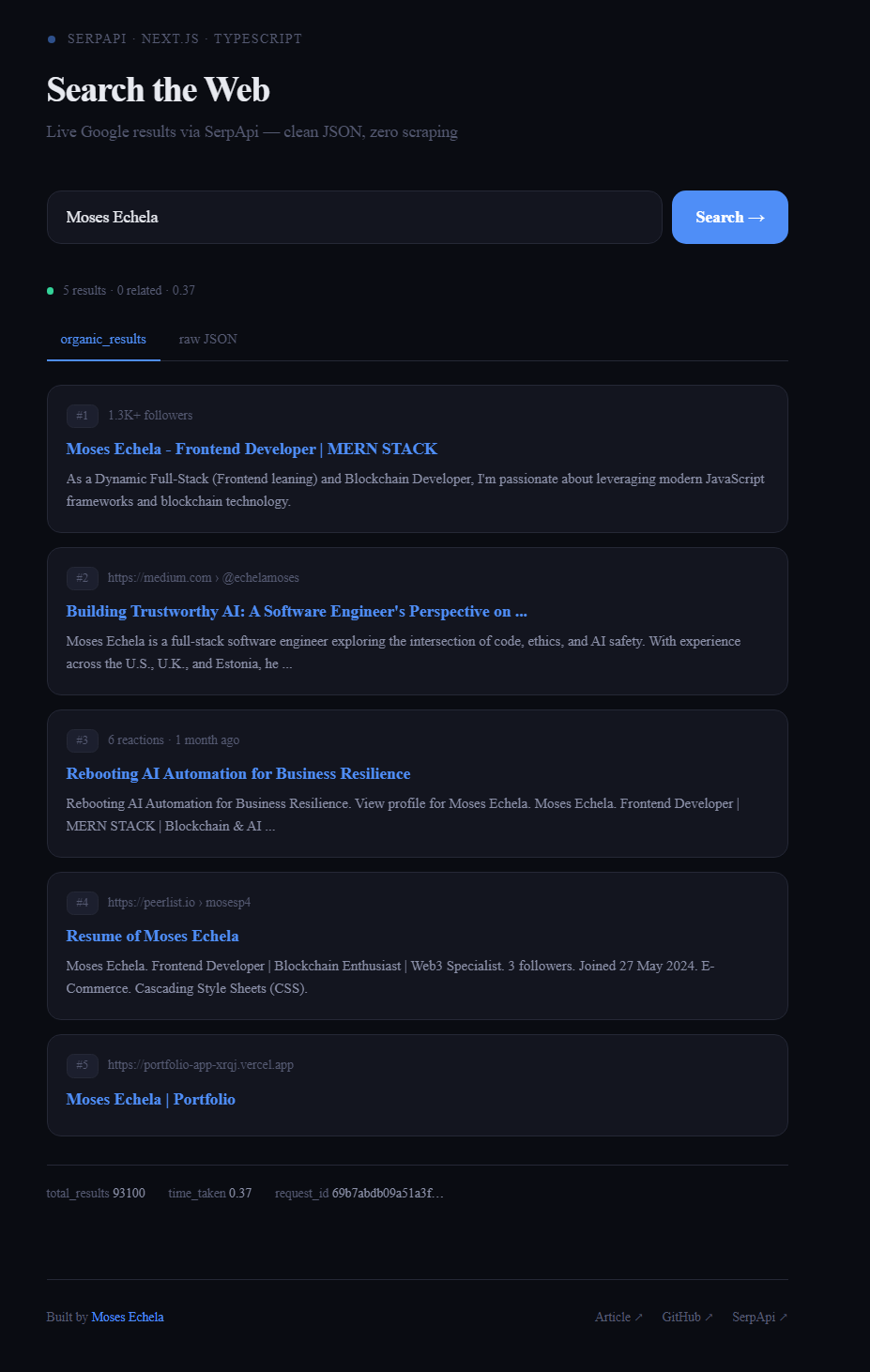 How to Integrate a Search API Into Your Next.js App (Without Building a Scraper)