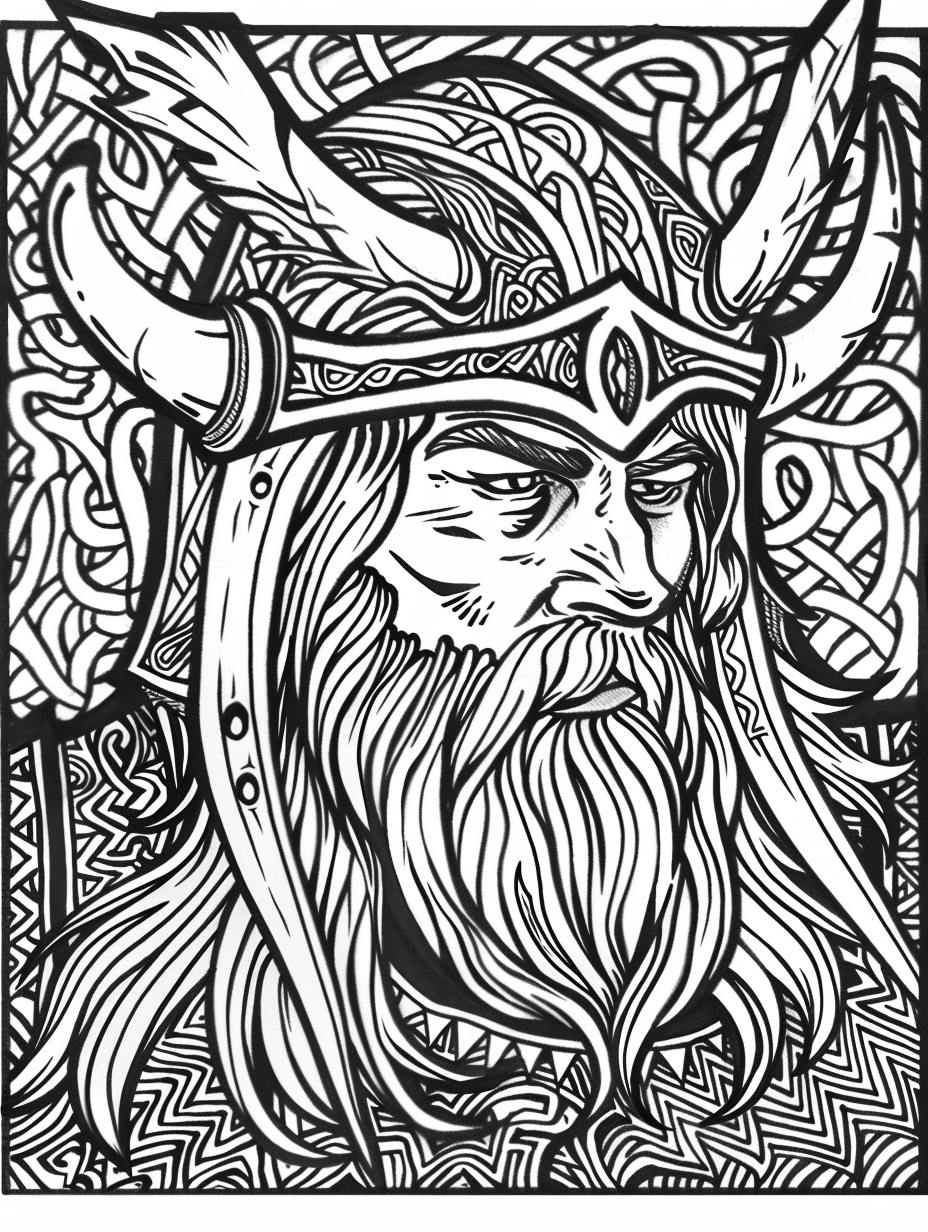 100+ Viking Coloring Pages - Printable Digital Download