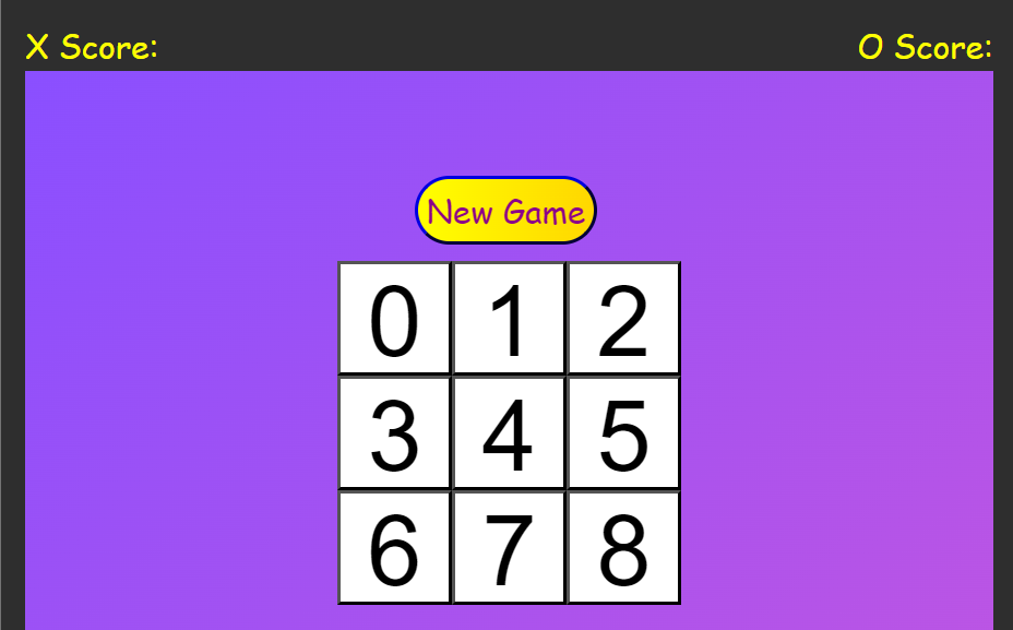 GIF showing tic-tac-toe squares with the index numbers of each block on their respective squares