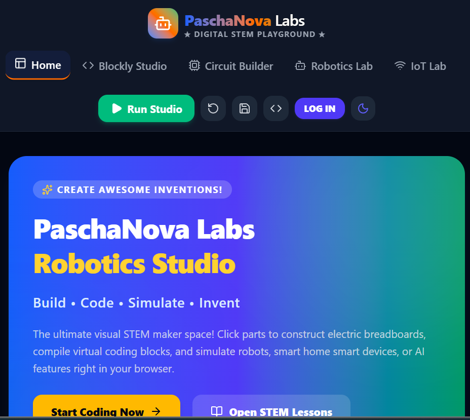 Introducing PaschaNova Labs: A Digital STEM Playground for Future Innovators