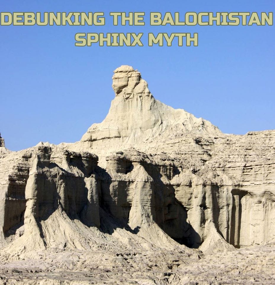 Natural rock formations along the Makran Coast in Balochistan, Pakistan.