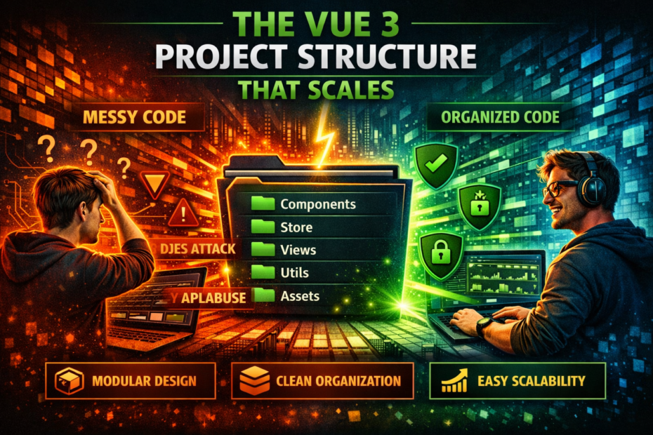 The Vue 3 Project Structure That Scales to 100 Components Without Becoming a Maze