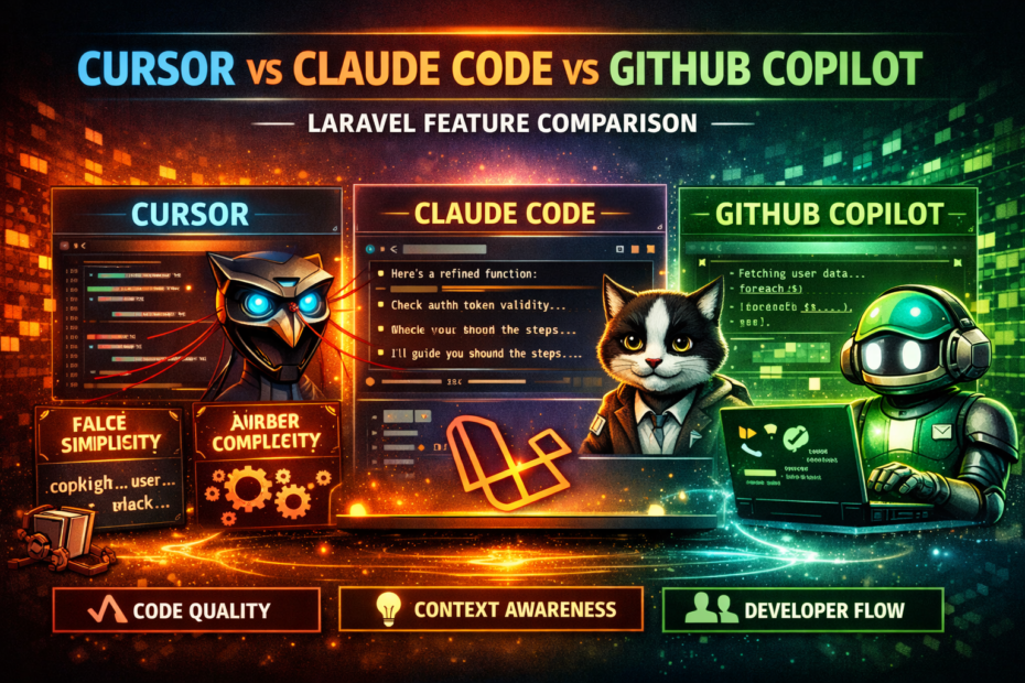 I Used Cursor, Claude Code, and GitHub Copilot on the Same Laravel Feature.
