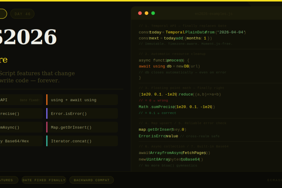 ES2026 Is Here: The JavaScript Features That Change How You Code