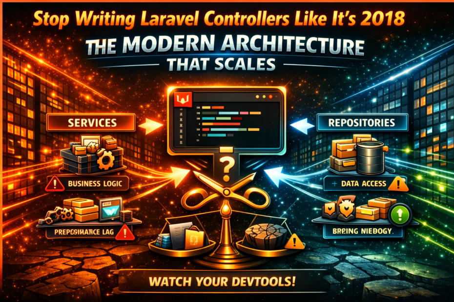 Stop Writing Laravel Controllers Like It’s 2018: The Modern Architecture That Scales