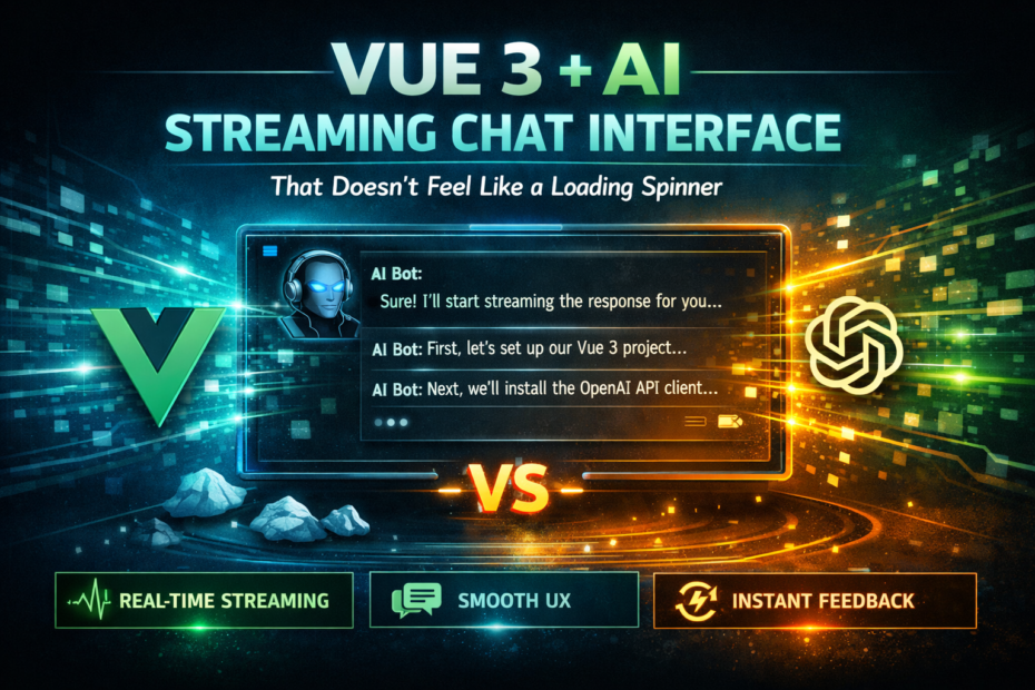 Vue 3 + AI: How to Build a Streaming Chat Interface That Doesn’t Feel Like a Loading Spinner