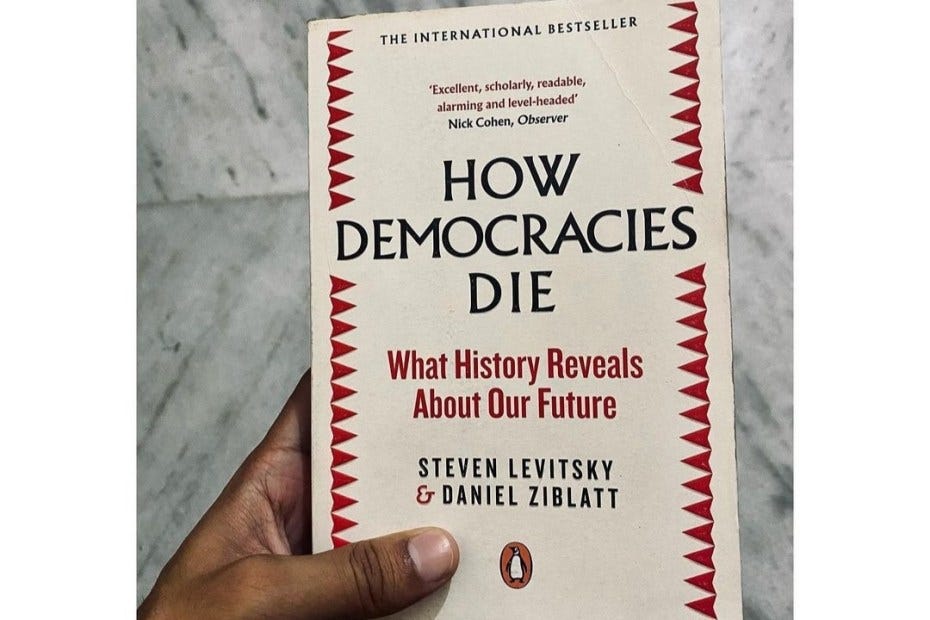 How democracies die book review by rajeev tyagi