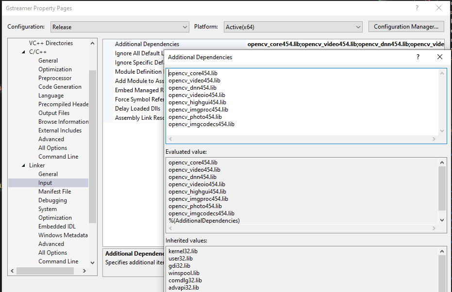 Opencv Visual Studio 2022 configuration