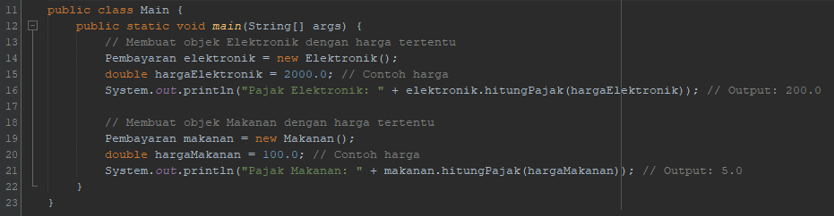 Praktikum Pemrograman Berorientasi Objek 10: Interface