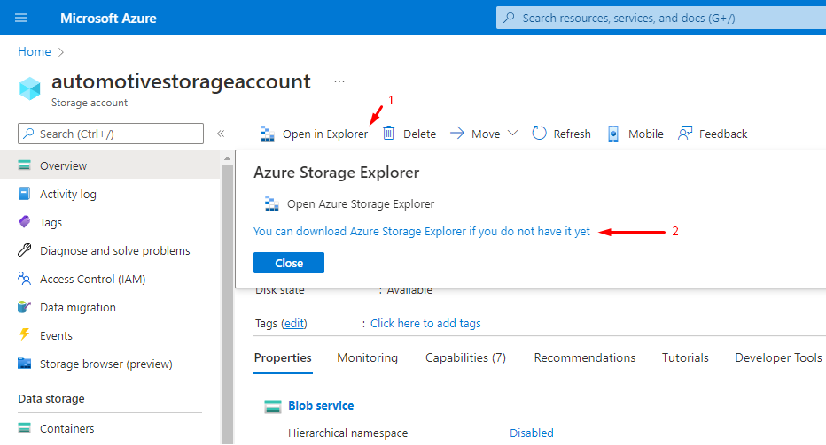 Azure Storage Explorer