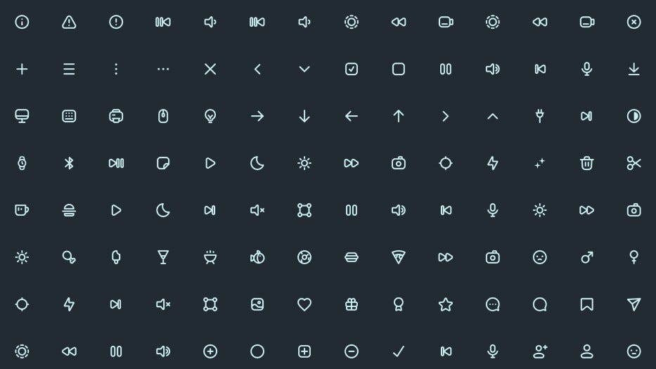 Icon Set designed in Figma