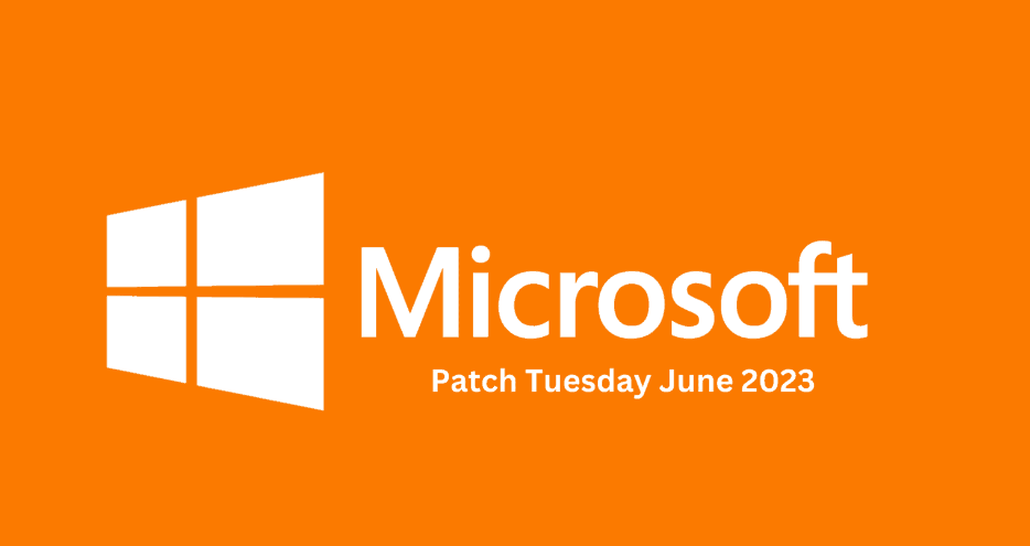 Microsoft Patch logo on a orange background