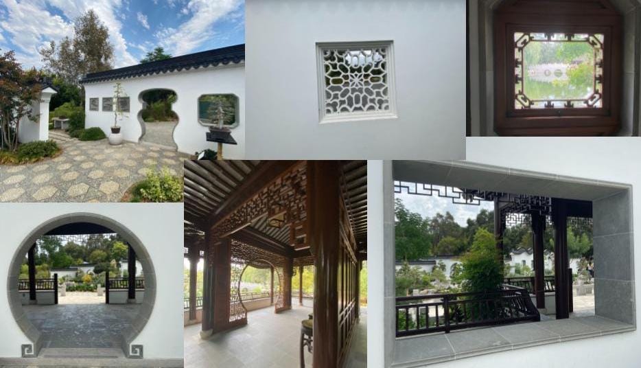 Openings, created by windows and doors, are all important elements in Chinese Garden design. (KimberlyUs)