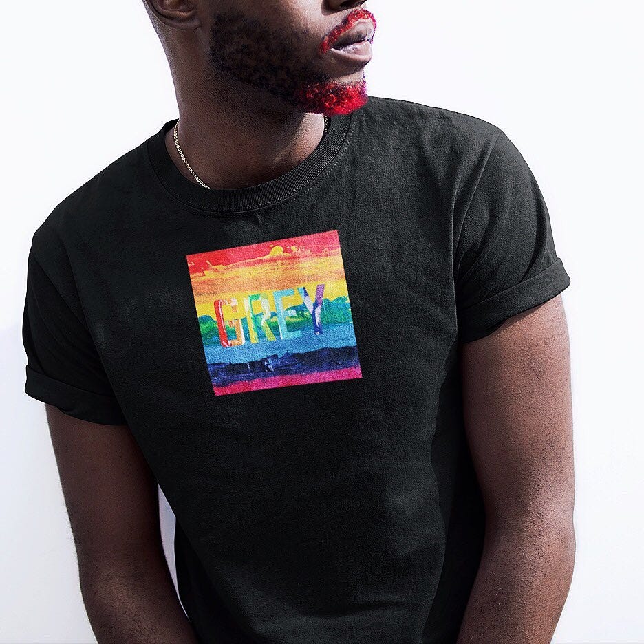 PRIDE EDITION SIGNATURE LOGO TEE  ($19 now, $39 original)