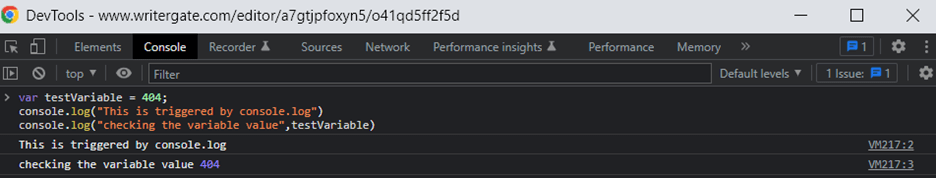 Log method