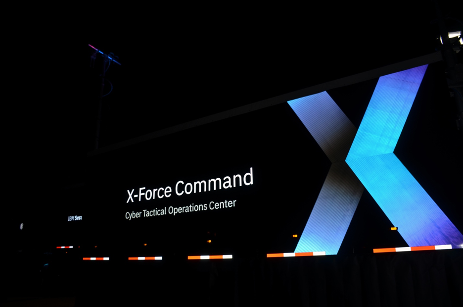 X-Force Command C-TOC truck with reflective X at night