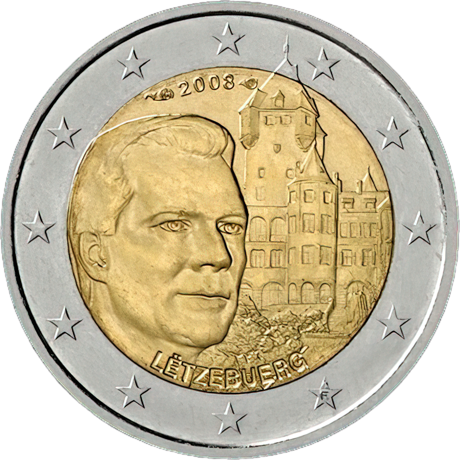 2 Euro — 2008 Commemorative coin, Luxembourg