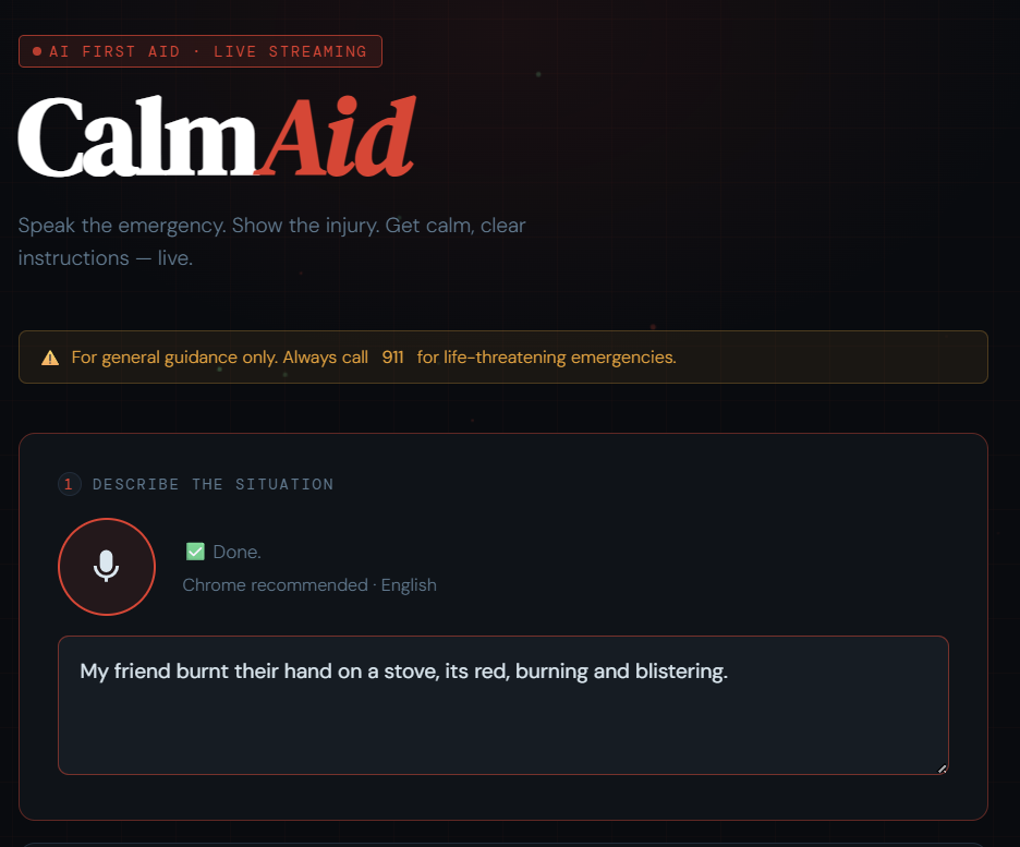 Building CalmAid: How I Used Gemini 2.0 to Create a Real-Time AI First Aid Agent