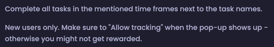Allow Tracking