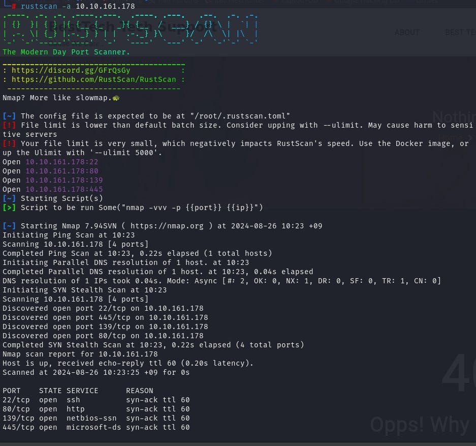 Try hack me Tech Supp0rt1 Walk through