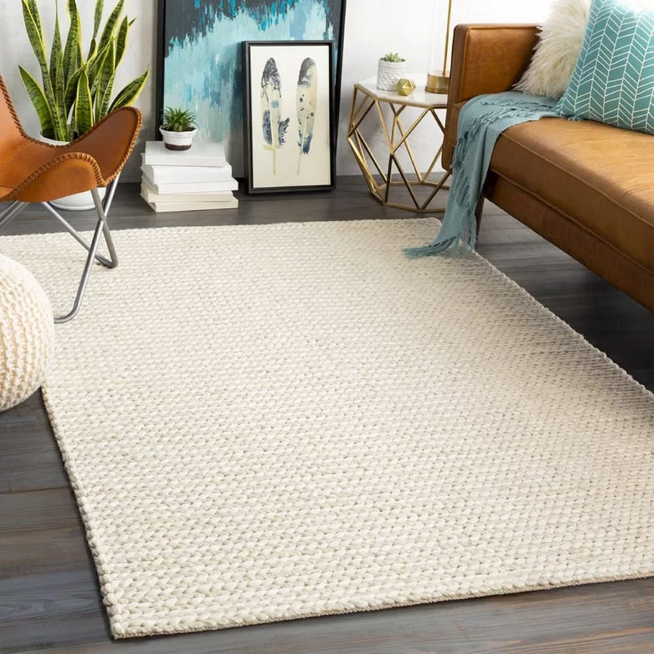 Allmodern — Ithaca Handwoven Cream Rug