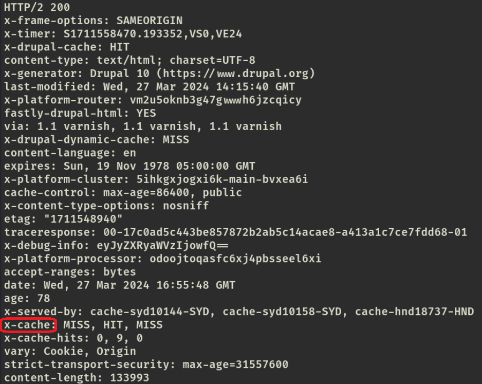 Unauthenticated Cache Purging Vulnerability