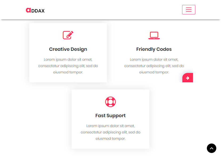 Addax — Grid Web Templates with MailChimp Integration