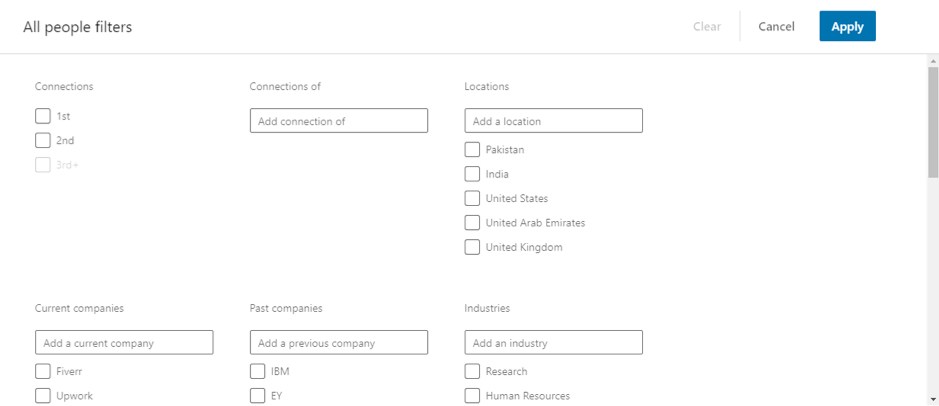 Linked-In Search Tool Online